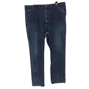 Vintage Roebucks Jeans Mens 42x32 Blue Denim Straight Leg High Rise USA 90s